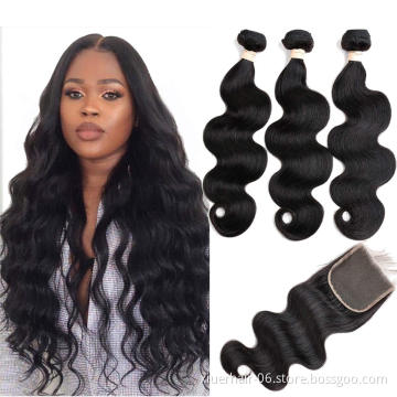 Hermosa 50 Pouce  P2/30 34 Inch 4X4 Highlight A W Bu Pure China Brazilian Hair Bundles